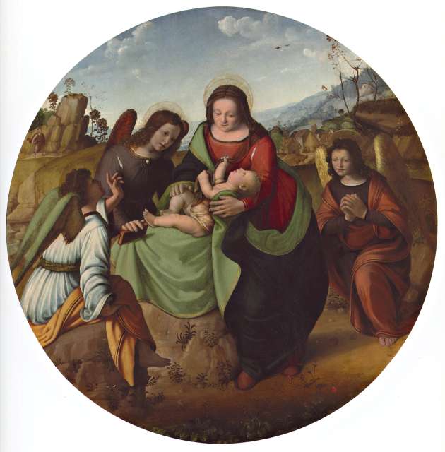 Wildenstein — Piero di Cosimo. Adoration of the Christ Child with Three Angels — insieme